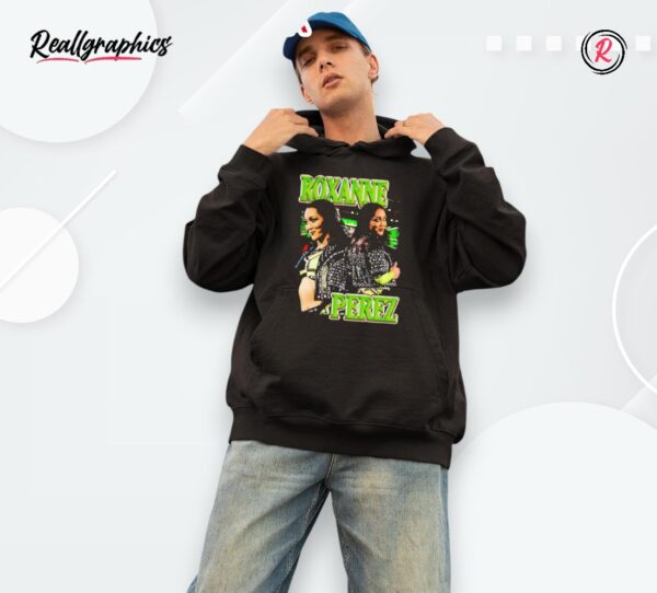 roxanne perez green neon champion wwe wrestlingshirt