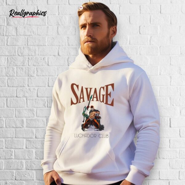 savage luchador club shirt