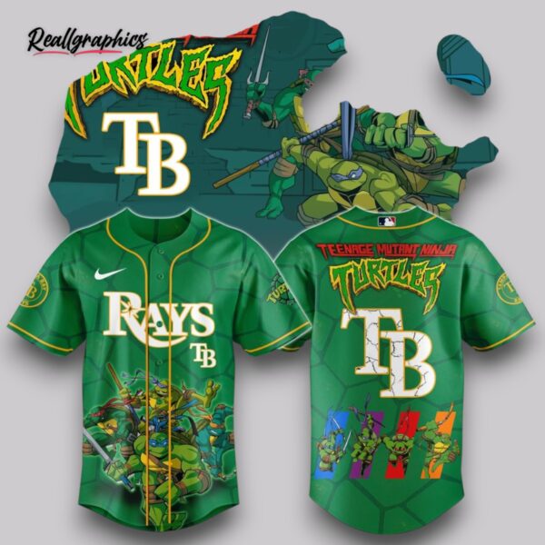 tampa bay rays x teenage mutant ninja turtles night game special baseball jersey shirt style