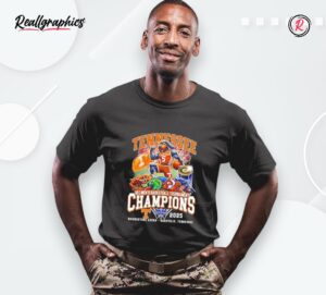 tennessee sec men's basketball tournament champions 2025 mascot shirt