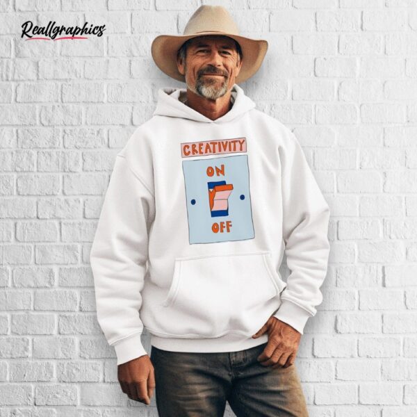 creativity on off shirt