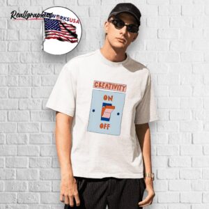 creativity on off shirt