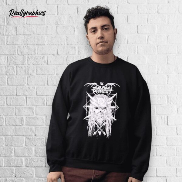 damian priest horned skull shirt