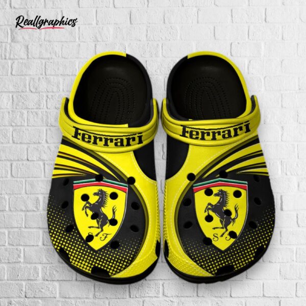 ferrari car pattern 3d printed crocs