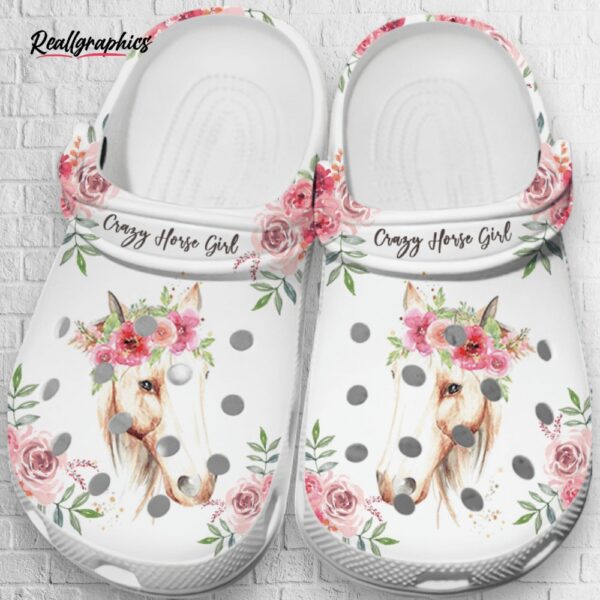 horse girl classic crocs shoes