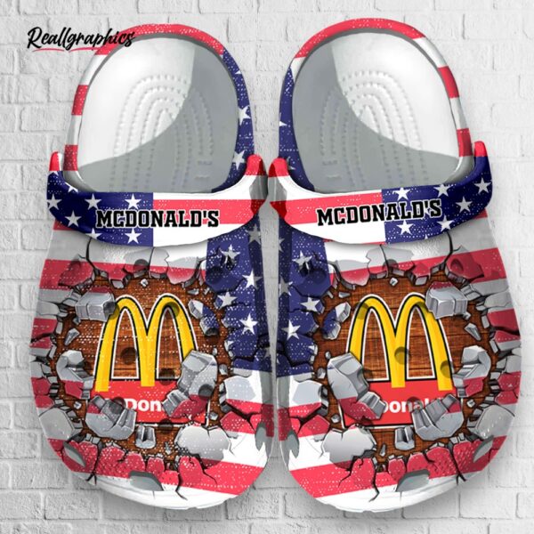 mcdonald's crocs custom printed