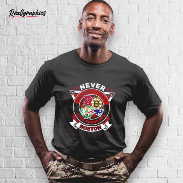 never underestimate the power of boston shirt