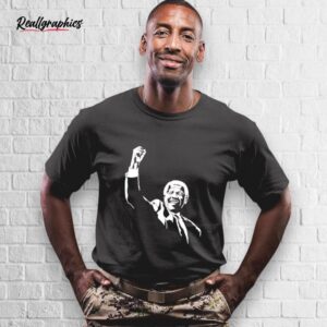 nelson mandela raise hand shirt