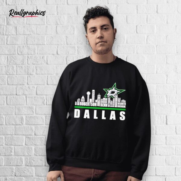 skyline dallas stars name shirt