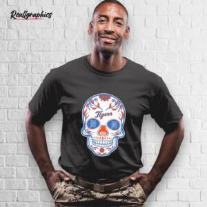 sugar skull detroit tigers shirt
