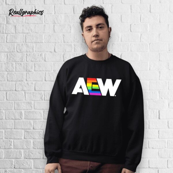 aew pride 2025 logo shirt