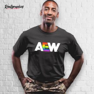 aew pride 2025 logo shirt