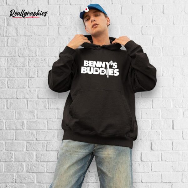 benny buddies letter shirt