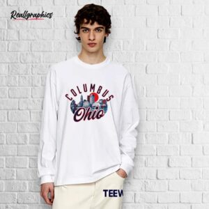 columbus ohio skyline sunset shirt