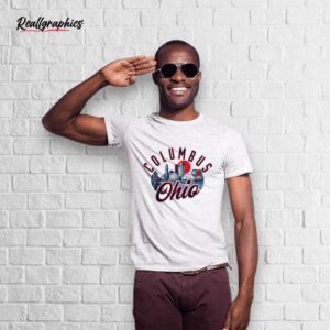 columbus ohio skyline sunset shirt