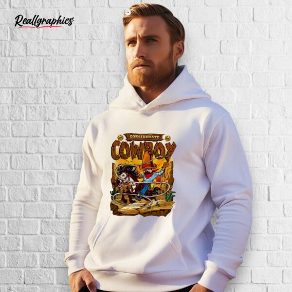 considerate cowboy desert cartoon shirt