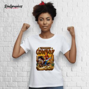 considerate cowboy desert cartoon shirt