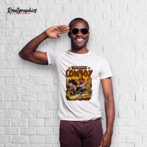 considerate cowboy desert cartoon shirt