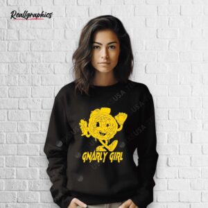cookie mascot gnarly girl shirt