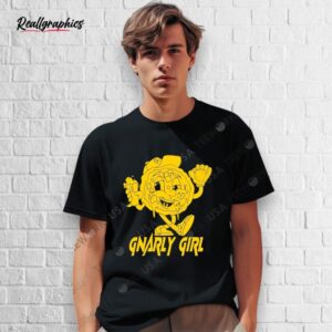 cookie mascot gnarly girl shirt