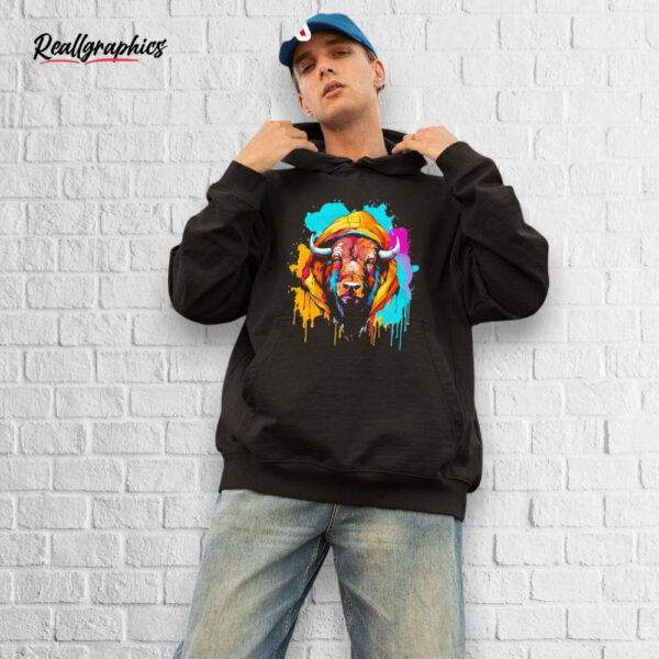 cool bison buffalo graphic shirt