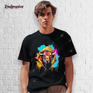 cool bison buffalo graphic shirt