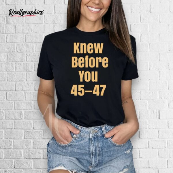 derek johnson knew before you escalator truth shirt