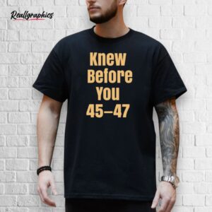 derek johnson knew before you escalator truth shirt