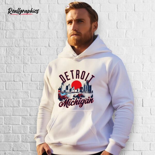 Detroit Michigan Skyline Sunset Shirt