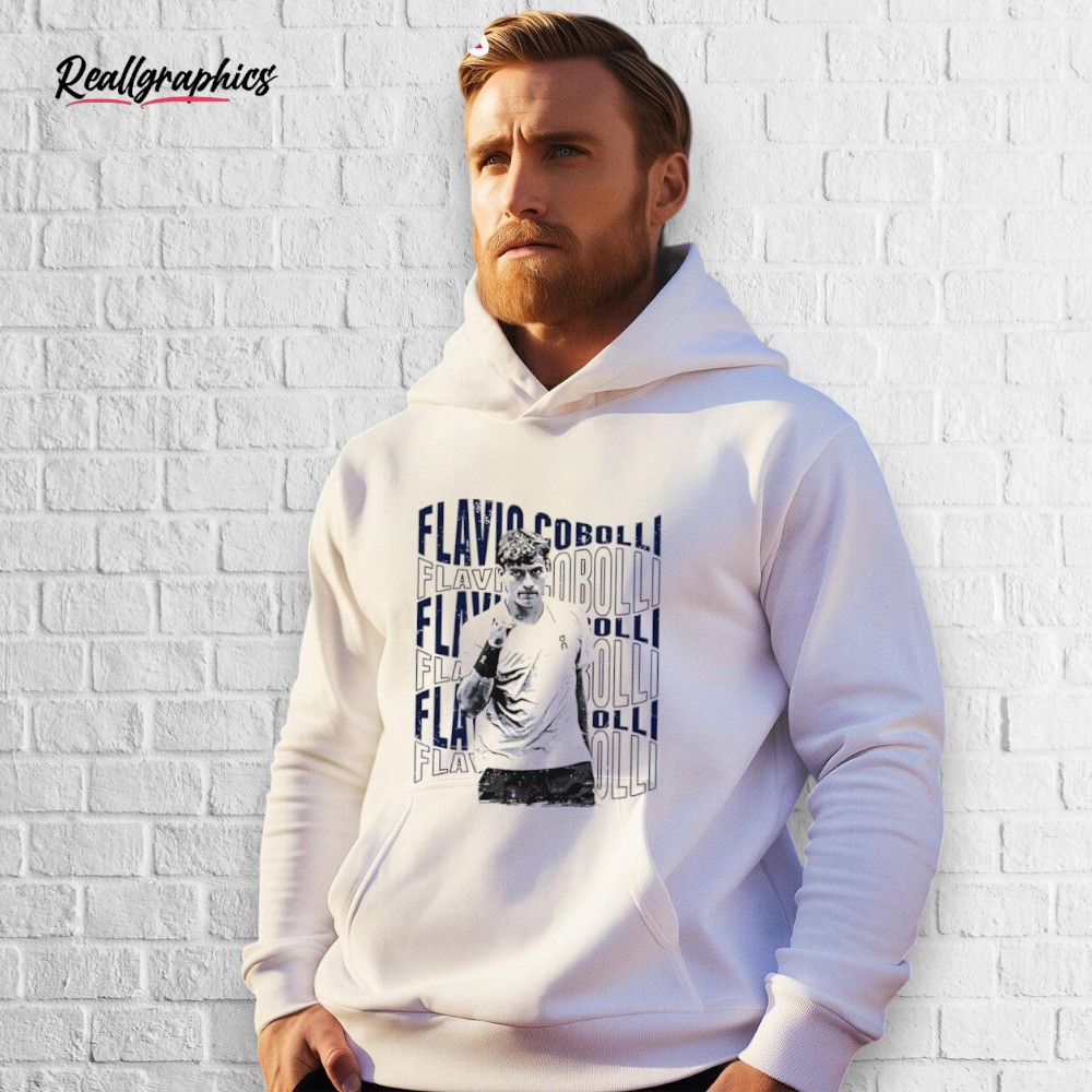 Flavio Cobolli Psychedelic Name Shirt Flavio Cobolli Psychedelic Name Shirt