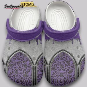 leopard print artwork classic crocs shoes
