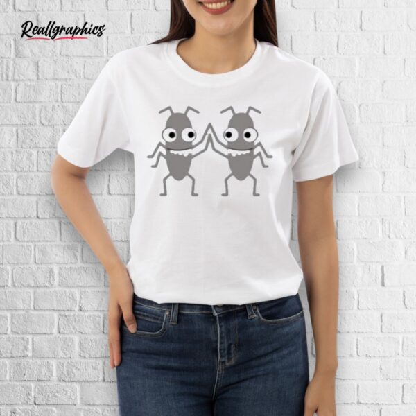 ministry of testing bug high five shirt