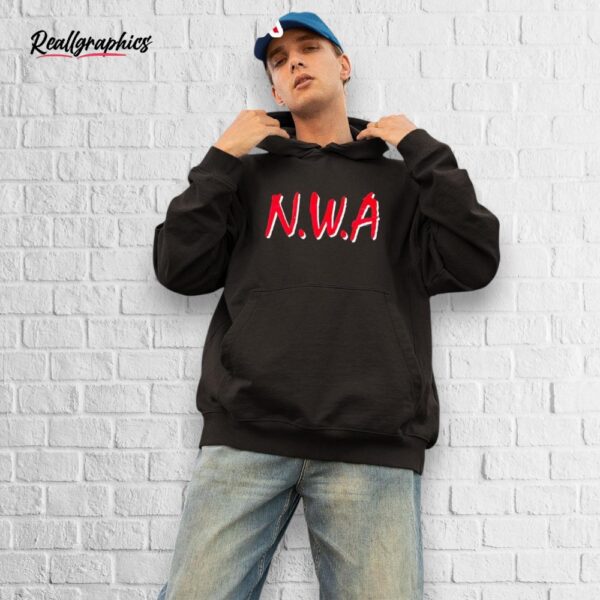 nwa red big letter shirt