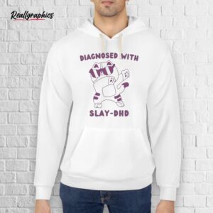 official diagnosed with slay dhd cat shirt
