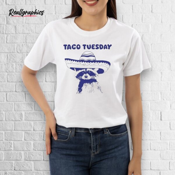 official taco tuesday raccoon shirt
