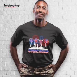 patriotic skyline chicago sports shirt