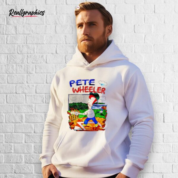 pete wheeler baseball cartoon shirt