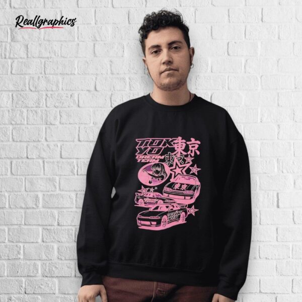 pink car star collage shirt
