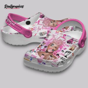 pink music classic crocs shoes