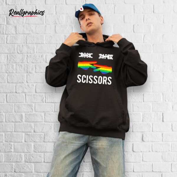 rock paper scissors pride shirt