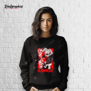 savage anime warrior classic shirt
