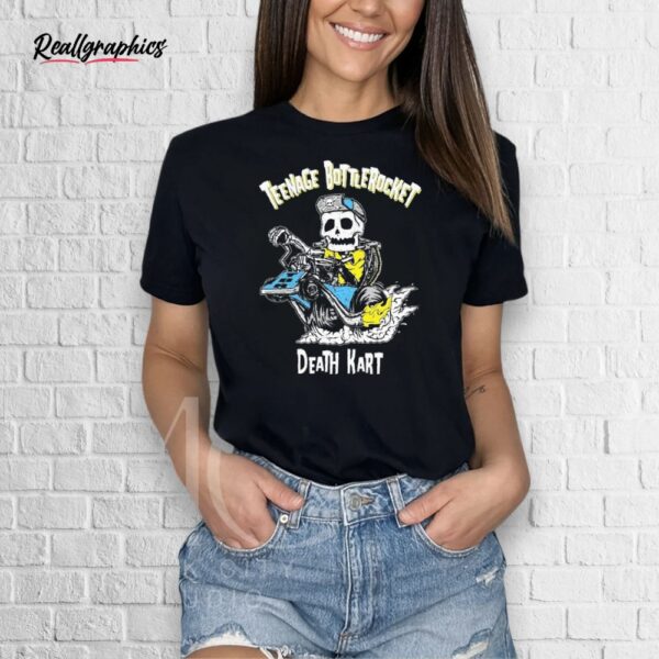 teenage bottlerocket death kart skeleton shirt