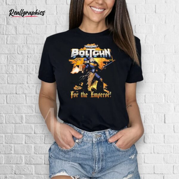 warhammer 40,000 boltgun for the emperor boltgun shirt