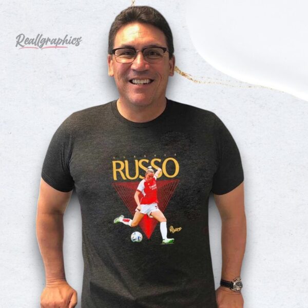 alessia russo kicking ball signature arsenal women's football shirt