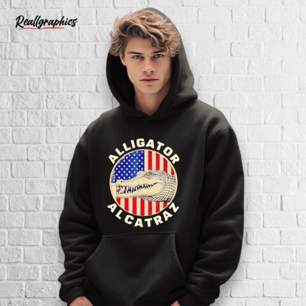 alligator alcatraz usa flag shirt