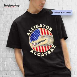 alligator alcatraz usa flag shirt