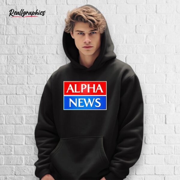 alpha news logo shirt