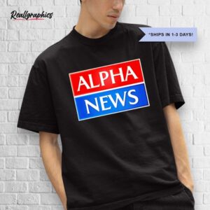 alpha news logo shirt
