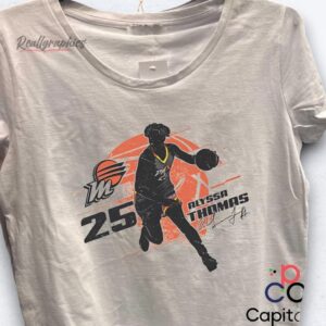 alyssa thomas silhouette signature phoenix mercury shirt