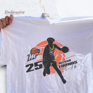 alyssa thomas silhouette signature phoenix mercury shirt